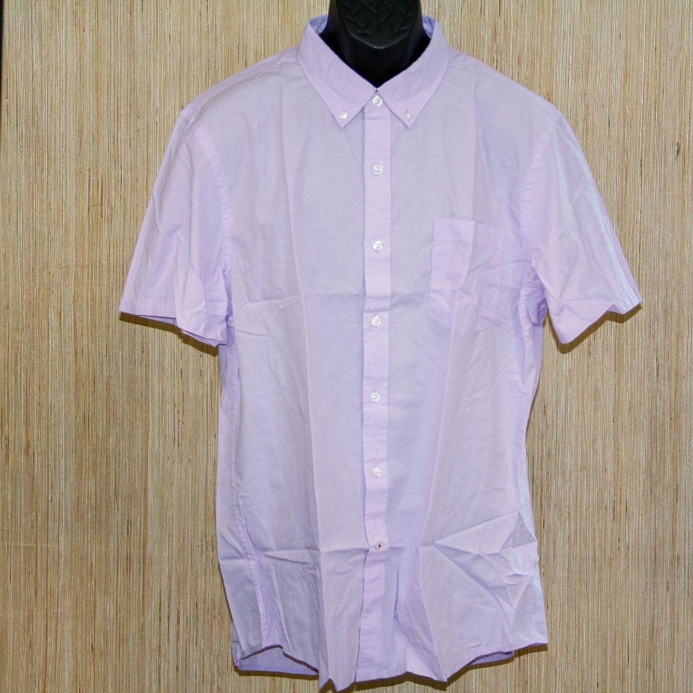 Goodthreads Men's Slim-Fit Short-Sleeve Solid Poplin Shirt - XL